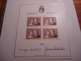 Liechtenstein 1974, Bogen 10.- Marke **