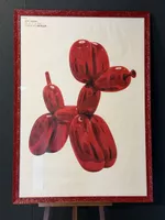 Affiche XXL Jeff Koons Balloon Dog Fondation Beyeler encadré