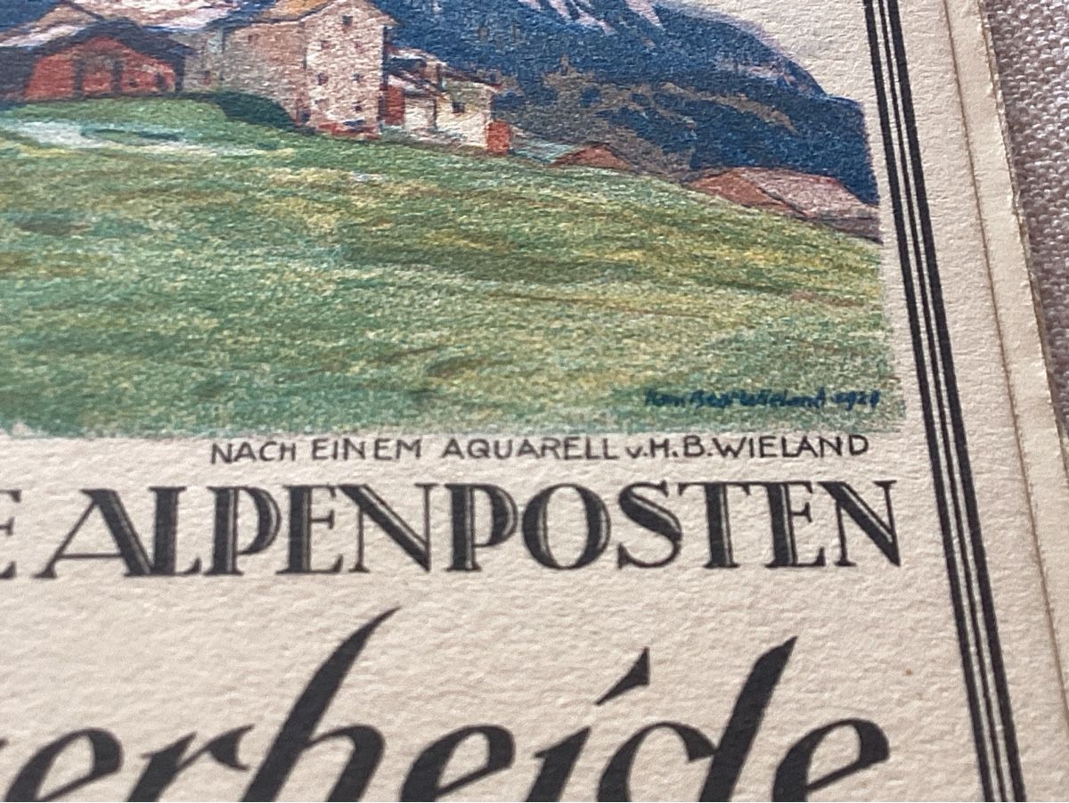 Ansichtskarten: Lenzerheide poststrasse – Gebraucht aus Luc (Ayent) von Rebouille 8