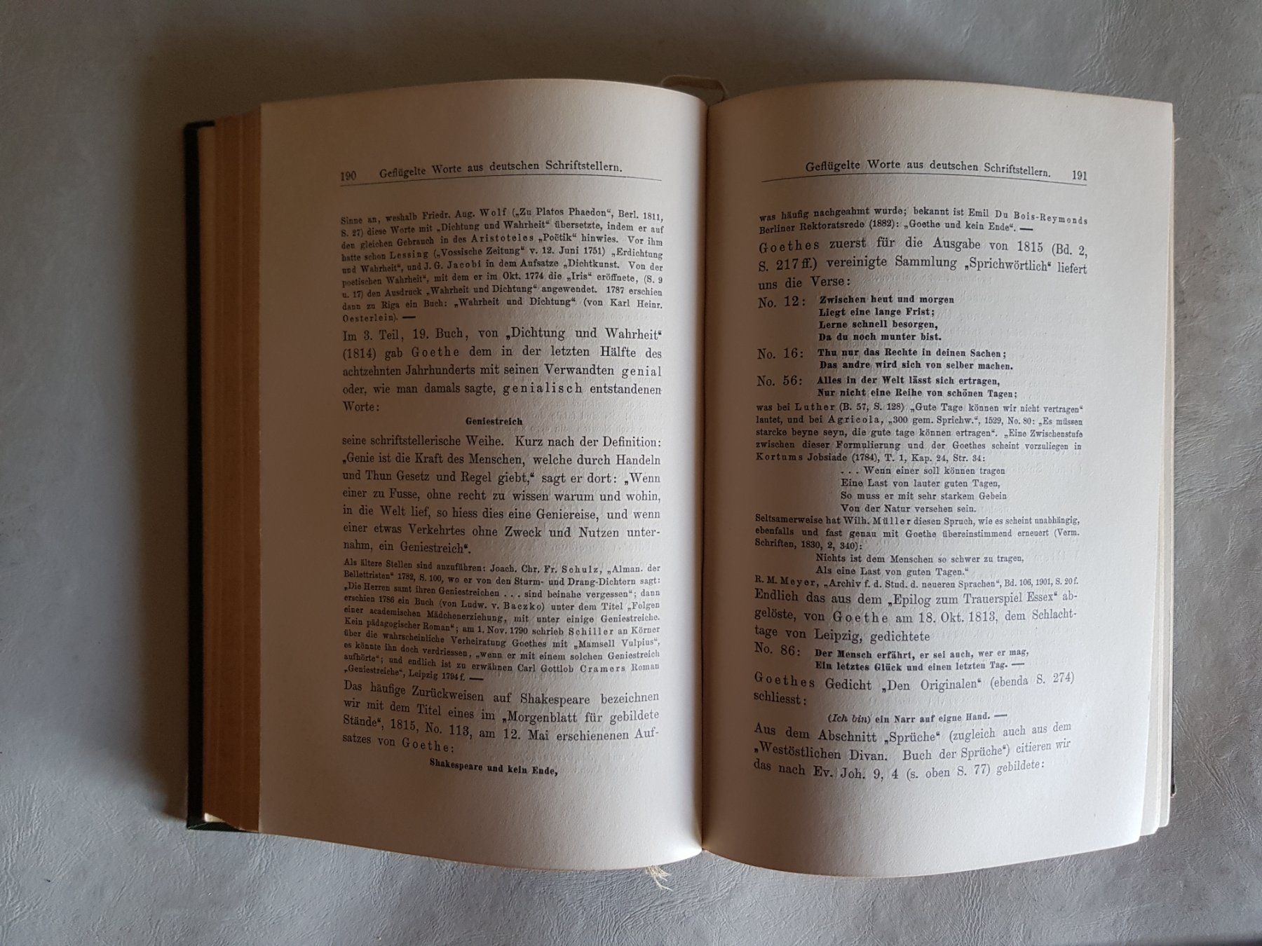 Libri: Geflügelte Worte - Georg Büchmann - 1903 – Usato da Walterswil BE venduto da Lonitti 6