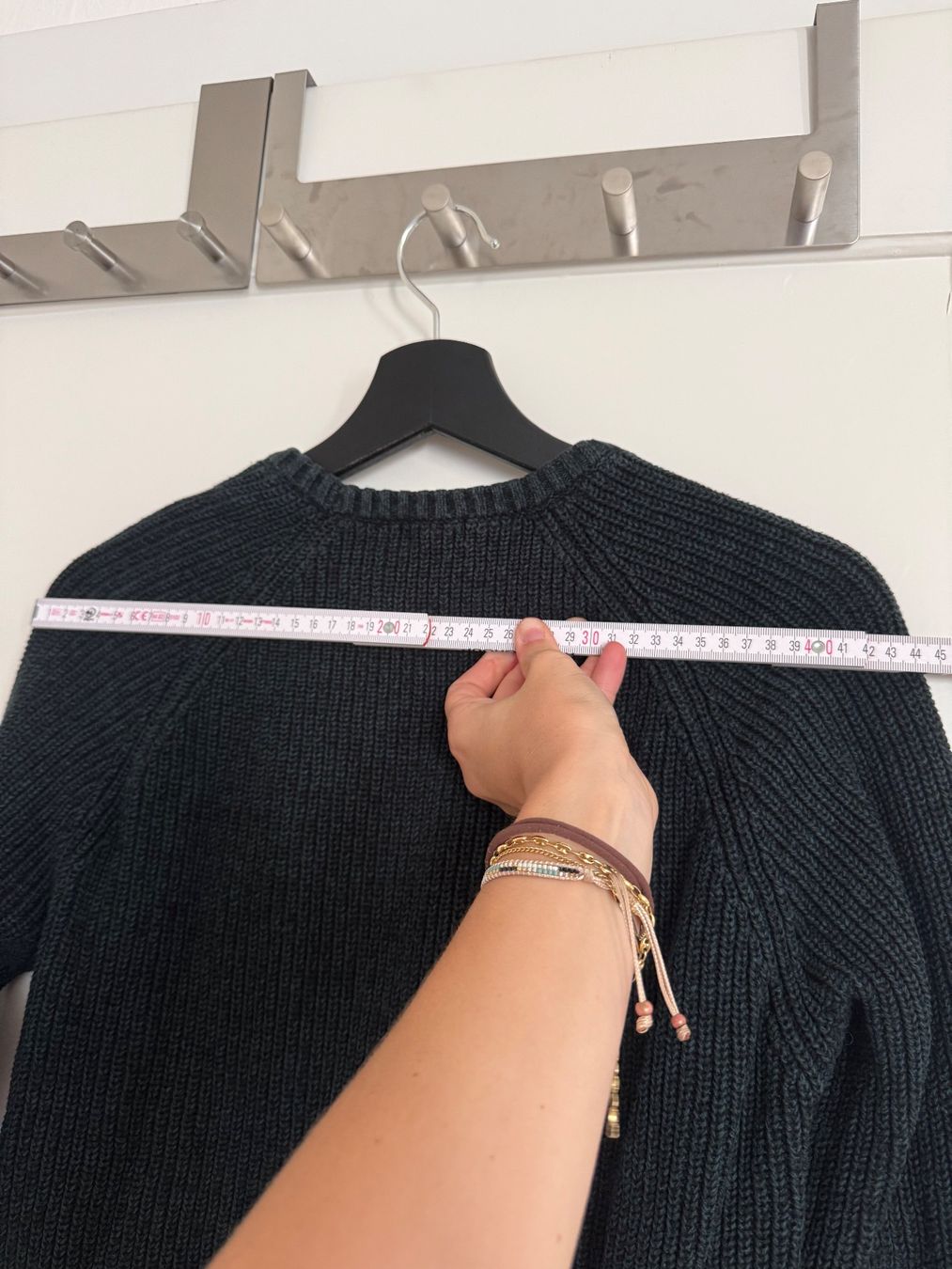 Maglioni & Felpe: Pullover gestrickte Baumwolle, Gr. S, dunkelgrün – Usato da Zürich venduto da Lenath22 3