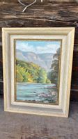 Peinture Gemälde Lanier 41 signé fleuve Arve Rhône Genève ?