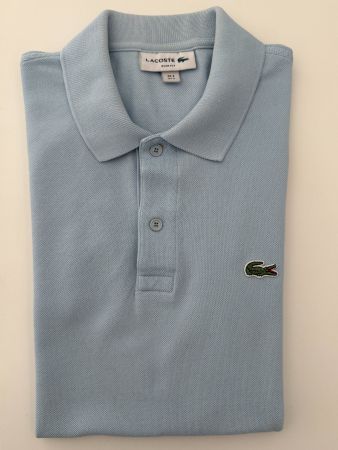 Polo Lacoste Slim Fit bleu ciel – Taille 3 / S