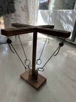 Ringwurfspiel aus Holz mit Zählvorrichtung neuwertig