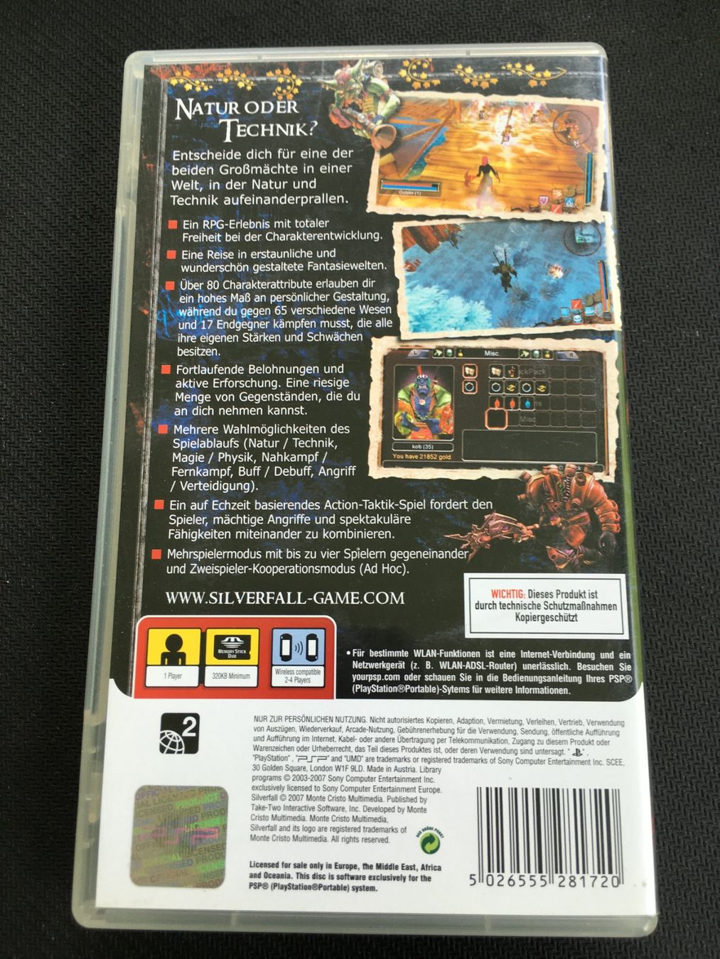 Sony Spiele: Silverfall - PSP – Gebraucht aus St.Gallen von sjosjo 1