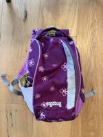 Ergobag Rucksack lila mit Blumen Kinderrucksack