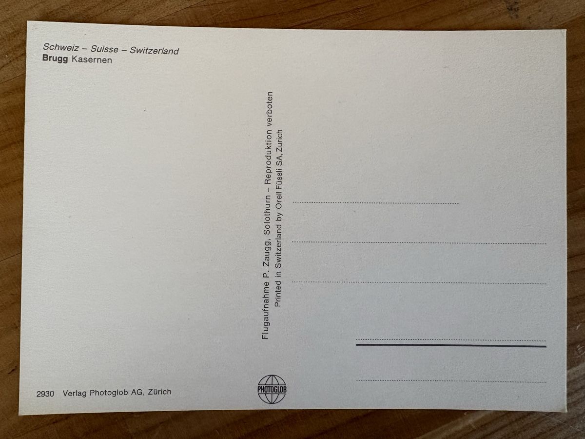 Cartoline postali: AK von Kaserne Brugg – Usato da Rümlang venduto da Kartenpost1 1