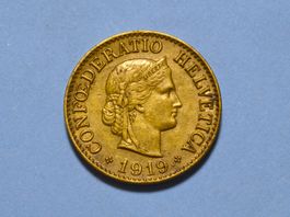 10 Rappen 1919 Messing