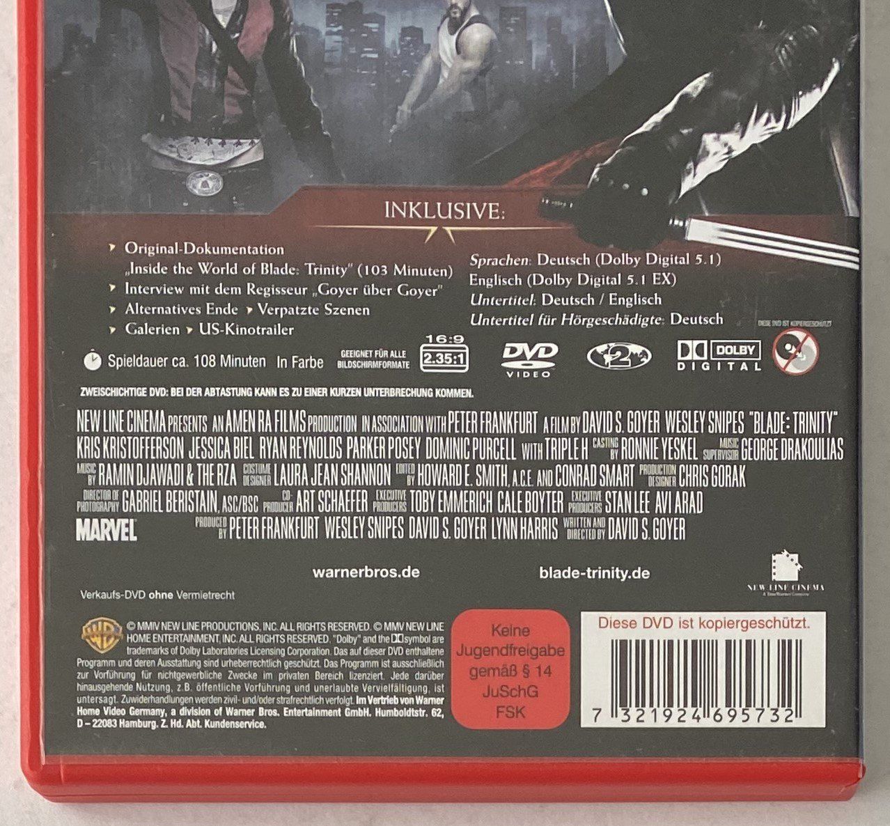 Tutti i DVDs: Blade, Trinity, 2 Disc Edition – Usato da Flums venduto da Asquillo 2