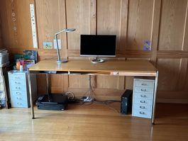 USM Haller Tisch Buche furniert lackiert