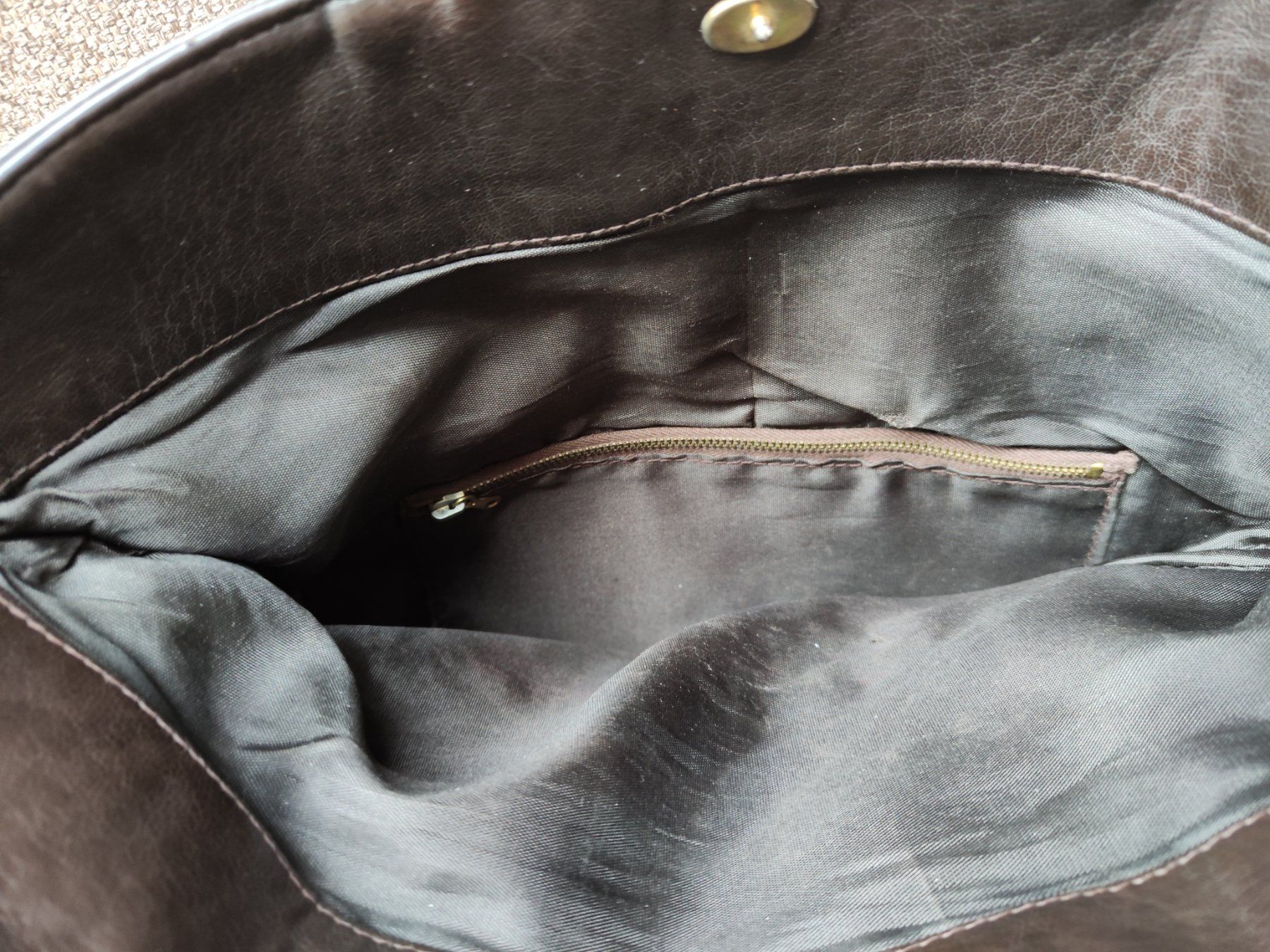 Taschen für Damen: Handtasche, braunes Leder – Gebraucht aus Saas im Prättigau von eve_22 4