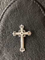 LETZTE REDUKTION -- 800 Silber Kreuz filigran Vintage 90er