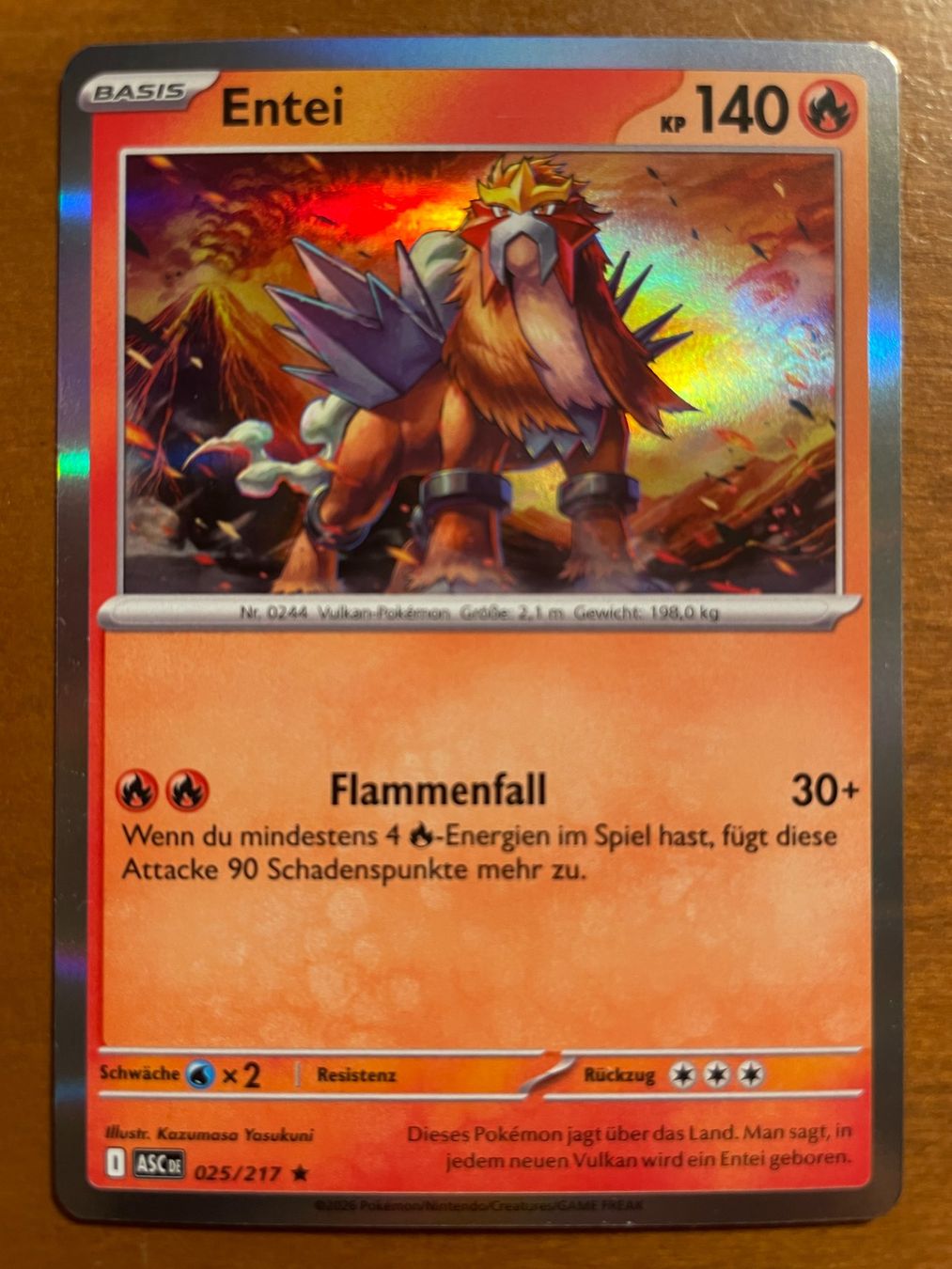 Pokémon Carte collezionabili: Pokemon Entei Holo (Versand gratis) – Nuovo (secondo la descrizione) da Chur venduto da Angerson