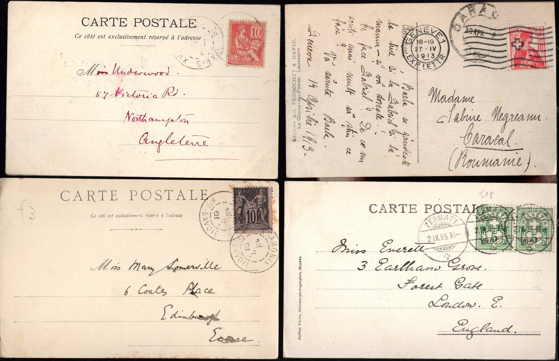 Cartoline postali: 8 Karten Chamonix  ( alle im Scan ) – Usato da Aarau venduto da kufi44 3