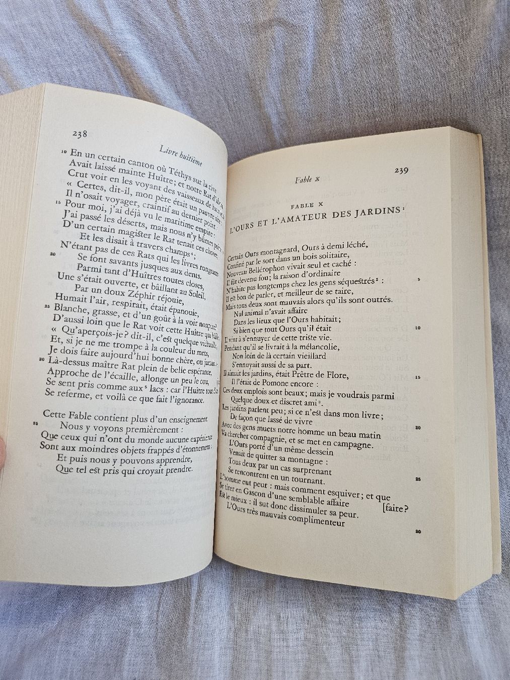 Libri: Fables de La Fontaine, Edition Folio – Usato da La Joux FR venduto da car_ck96 1
