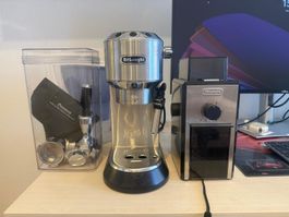 DeLonghi Kaffeemaschine inkl. Filter und weiteres