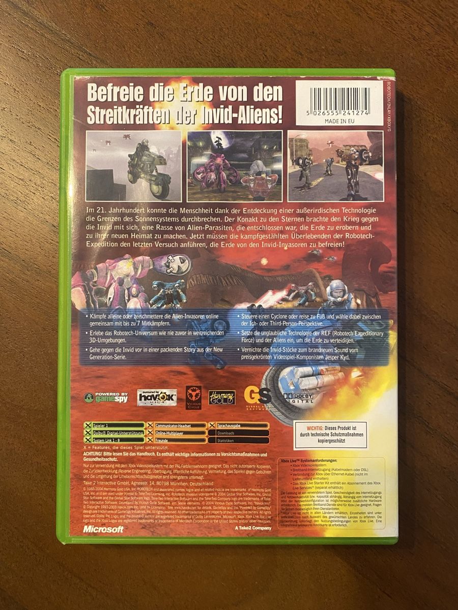 Microsoft Giochi: Robotech Invasion für Xbox – Usato da Thunstetten venduto da Virus_33 2