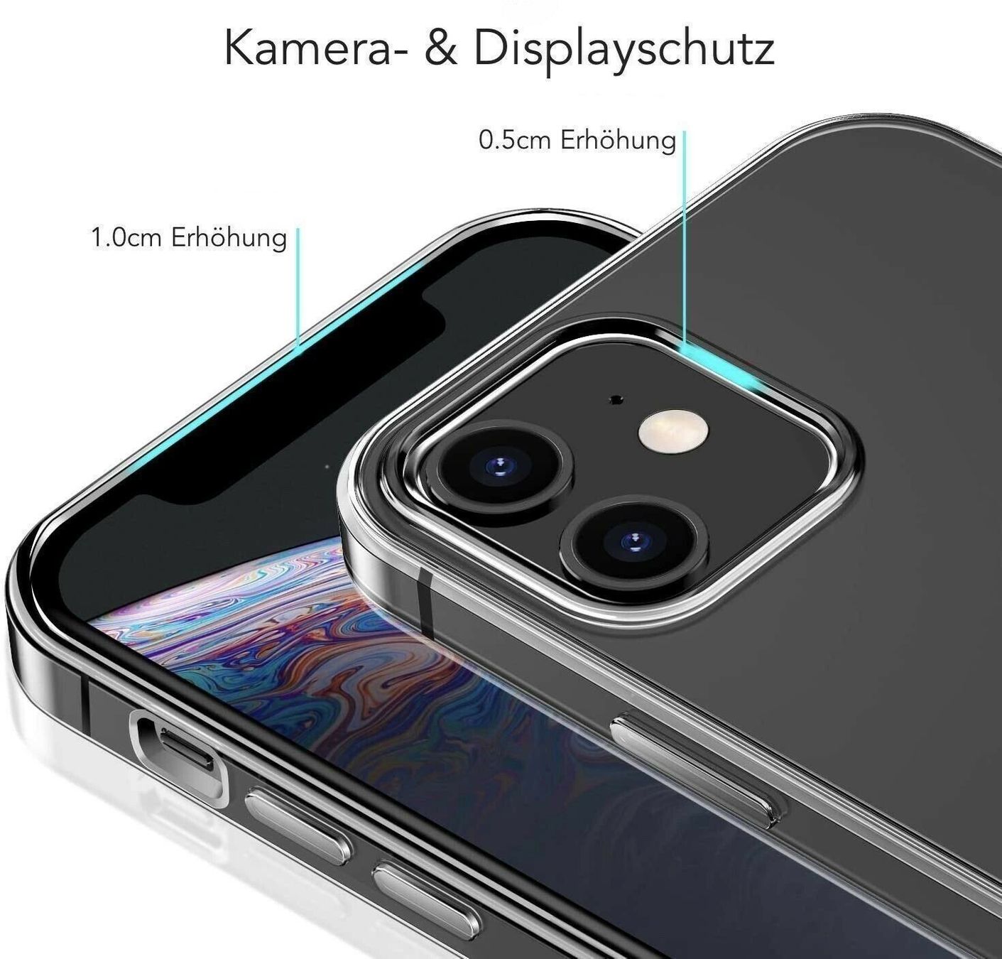 Apple Cover & Protezioni schermo: iPhone 12  Hülle Silikon Schutzhülle – Nuovo (secondo la descrizione) da Holderbank AG venduto da doni3101 1