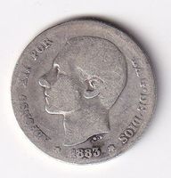 Spanien 1 peseta 1883