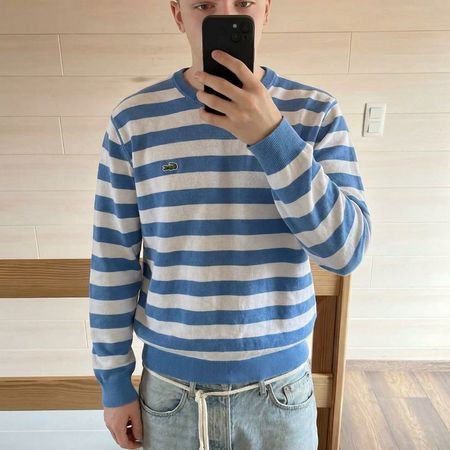 Lacoste Vintage Lacoste Sweater Striped Blue