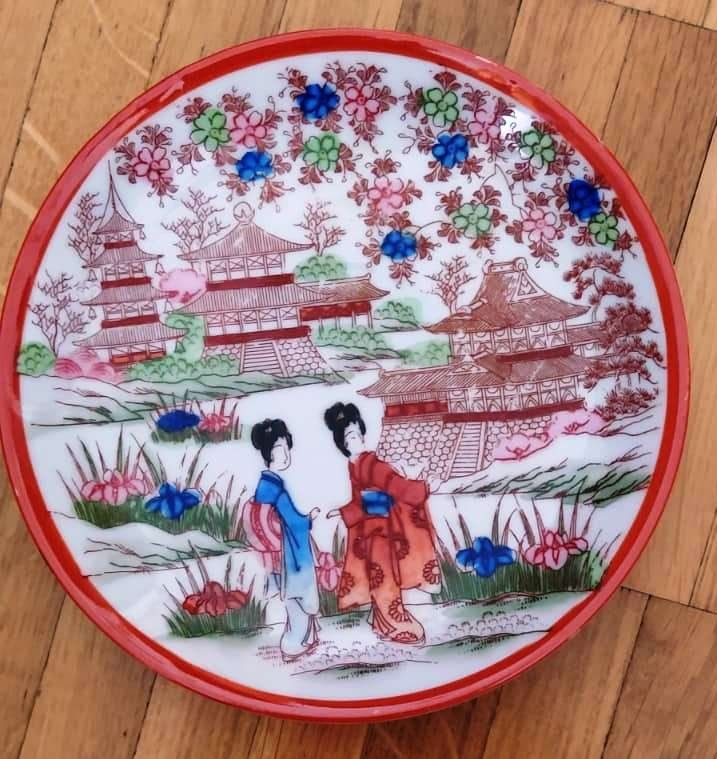 Teller: Teller mit Geisha Design, Fine Bone China - 3 Stück - – Neu (gemäss Beschreibung) aus Zürich von 1980ale 4
