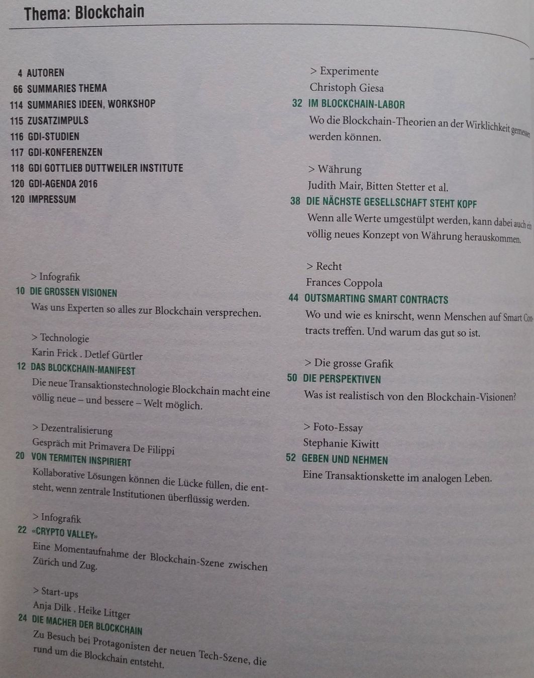 Libri: Das Blockchain-Manifest - GDI IMPULS Nr. 2 / 2016 – Usato da Oberriet SG venduto da ganesh435 3