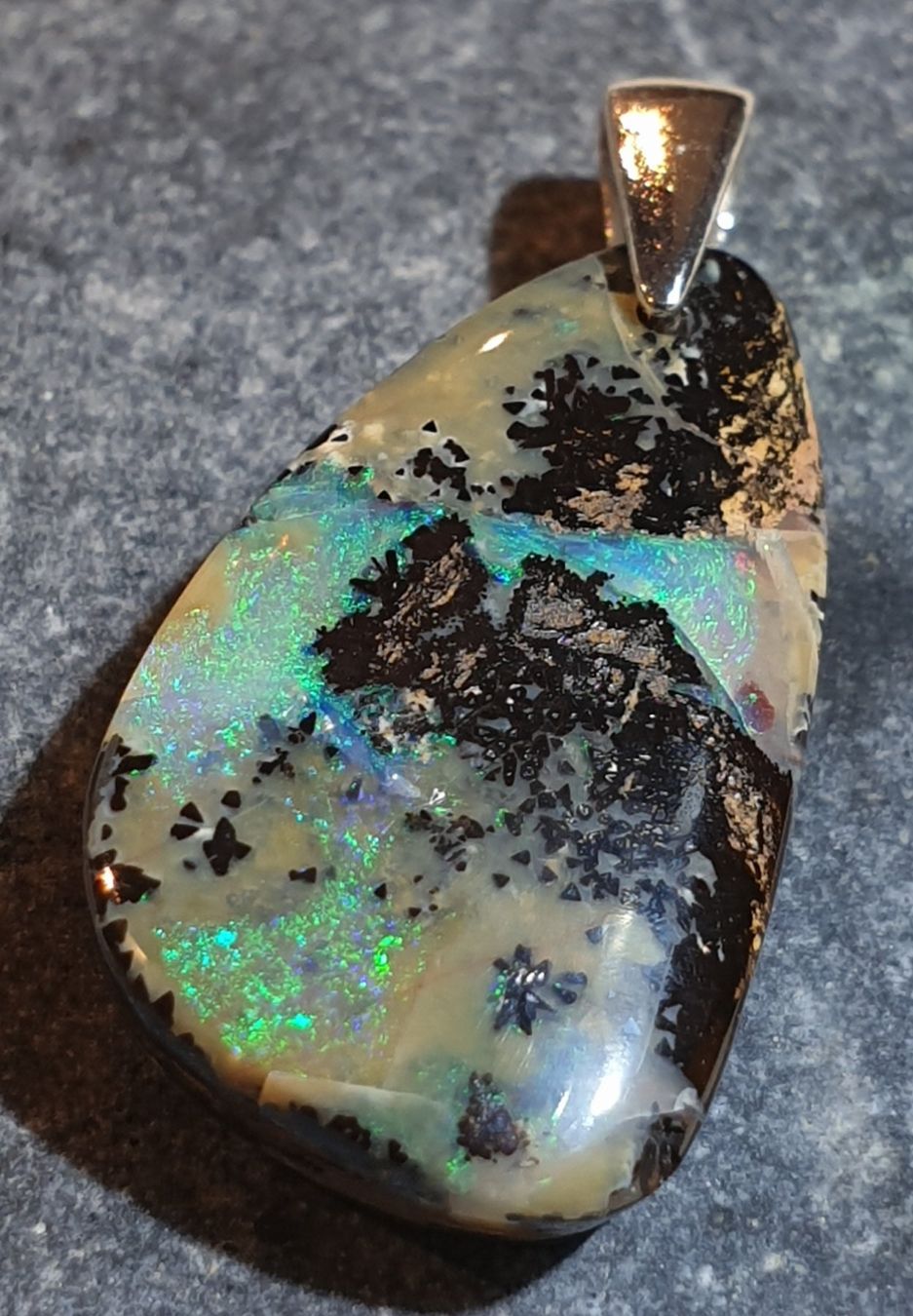 Ciondoli: Anhänger Boulder Opal. – Nuovo (secondo la descrizione) da Niederbüren venduto da Raphael014 3