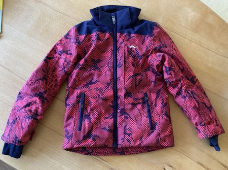 Kjus Skijacke pink-dunkelblau Gr. 128, bester Zustand