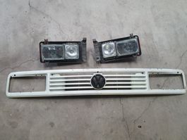 Eckige Scheinwerfer Doppelscheinwerfer VW Bus T3, li+re