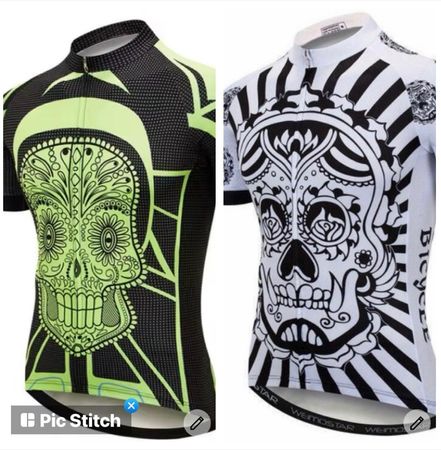 Trendige Fahrrad Trikot - L & XL - Totenkopf —> NEU!!