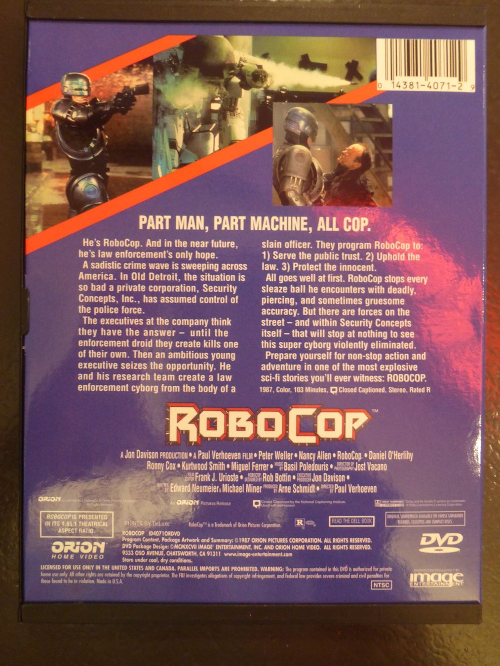 Tutti i DVDs: Robocop 1 - 3 in der Robobox DVD – Usato da Zumikon venduto da psisound 3
