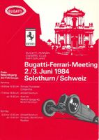 Postkarte, Bugattti-Ferrari-Meeting 1984