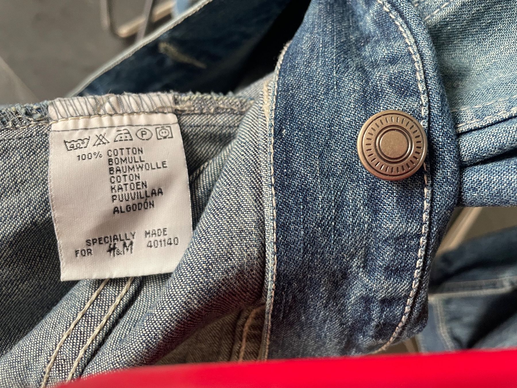 H&M Vestiti: Jeanskleid oder Mantel Hennes blau Grösse 42 – Usato da Coldrerio venduto da Theres2004 3