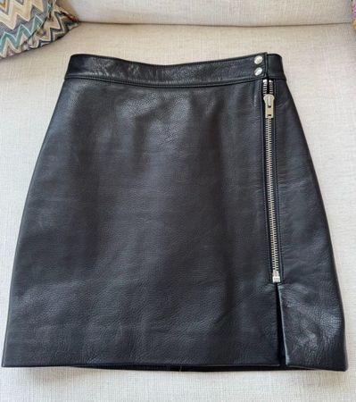 Mini jupe en cuir Iro XS Leather Skir