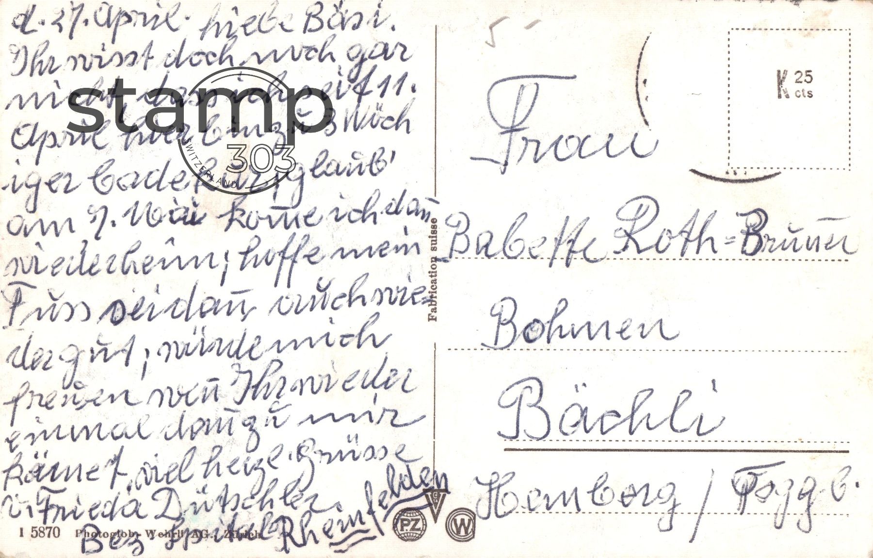 Cartoline postali: AK Rheinfelden _ Bezirksspital – Usato da Eggersriet venduto da stamp303 1
