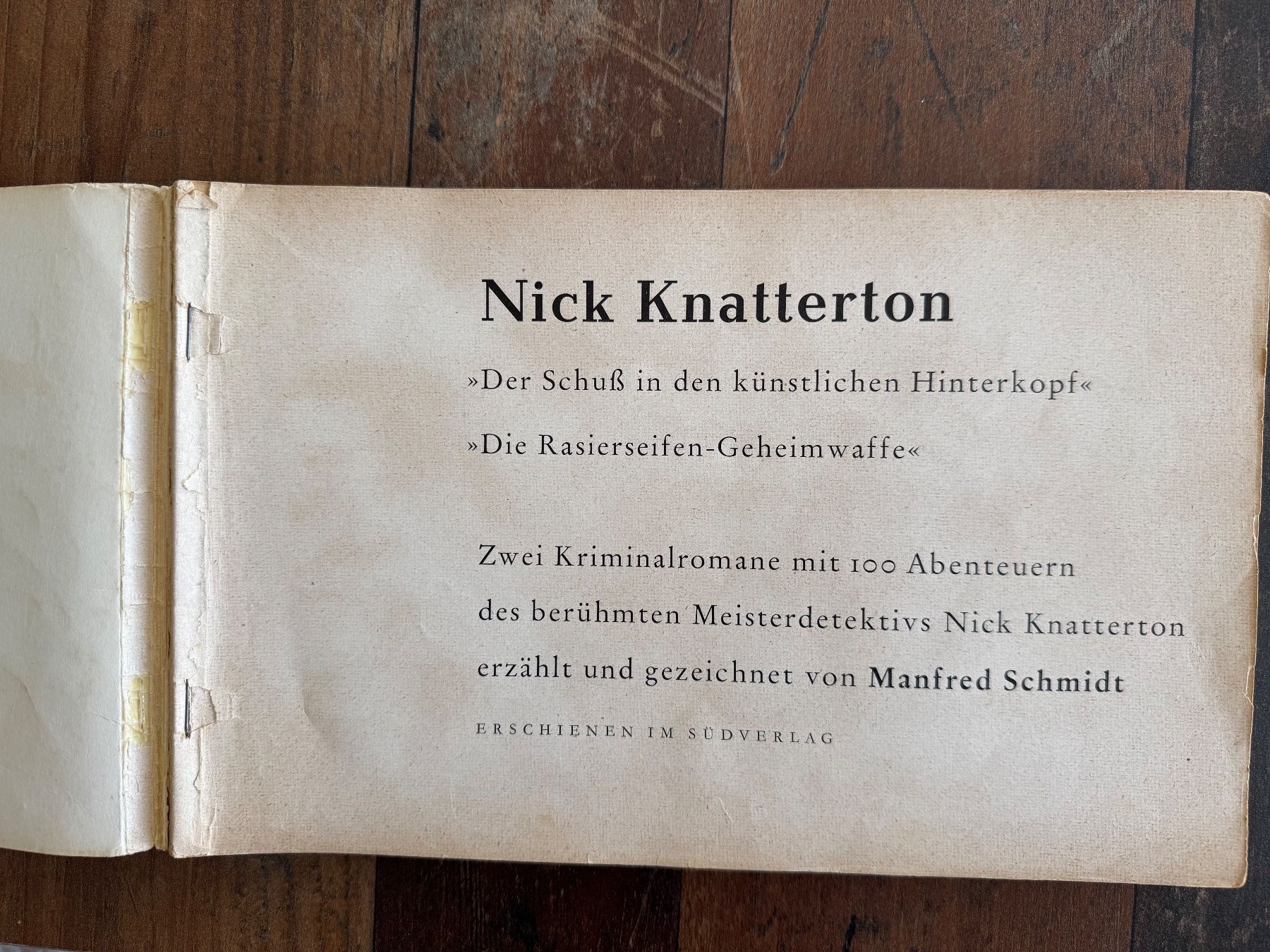 Fumetti: SELTENE NICK KNATTERTON COMIC BÜCHER, NO. 1, 2, 3, 4 & 6 – Usato da Binningen venduto da Chaussie 6