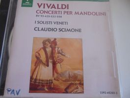 Vivaldi " Concerti per Mandolini " Claudio Scimone CD VG+