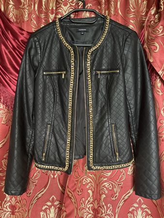 Kunstleder Jacke, schwarz, 36, Morgan, wie neu