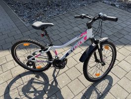 Kindervelo Stoke, Räder 24“, 18 Gänge, mit Federgabel