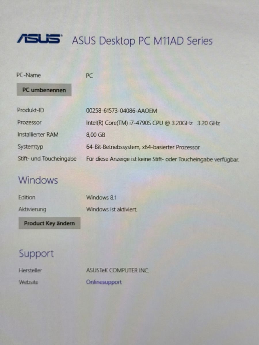 Asus PCs: ASUS Desktop PC M11AD Series – Gebraucht aus Forch von kanada88 3