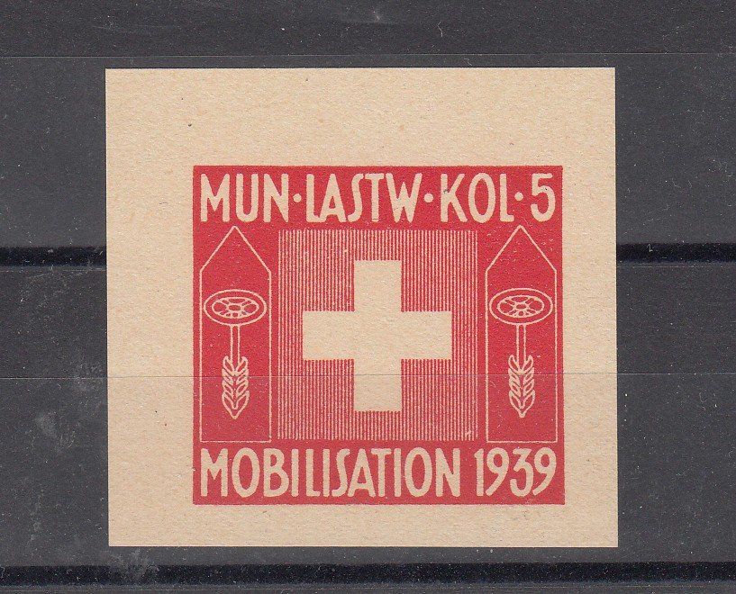 Alle Briefmarken: Transportdienst 31F/2 Mun.Lastw. Kol.5 Kat.50.- – Gebraucht aus Herrliberg von Lfrifda
