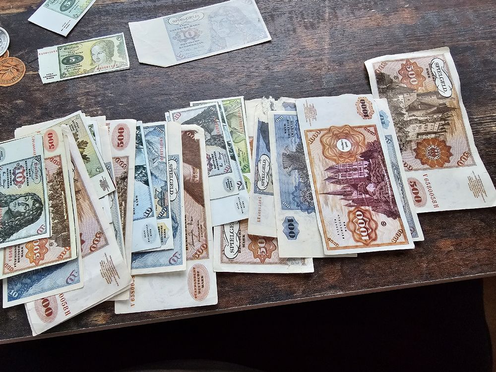 Deutsche Mark Spielgeld aus Papier Vintage / Retro 80er (Gebraucht) in ...