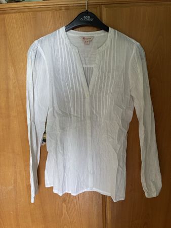 Damenbluse Monsoon weiss Grösse 36 guter Zustand