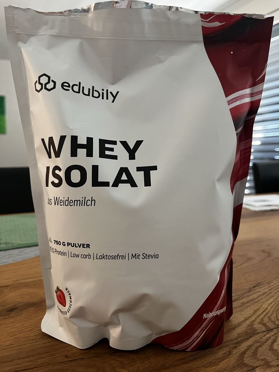 Cibi & Specialità: edubily - WHEY ISOLAT aus Weidemilch Erdbeer - Geschmack – Usato da Baar venduto da Girlpower1994