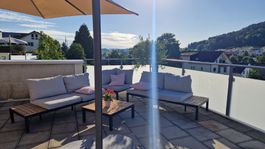 Gartenlounge Sofa Set Sitzgruppe grau guter Zustand