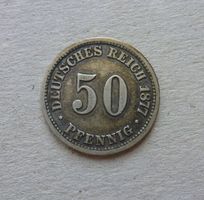Deutsches Kaiserreich ++ 50 Pfennig 1877 B