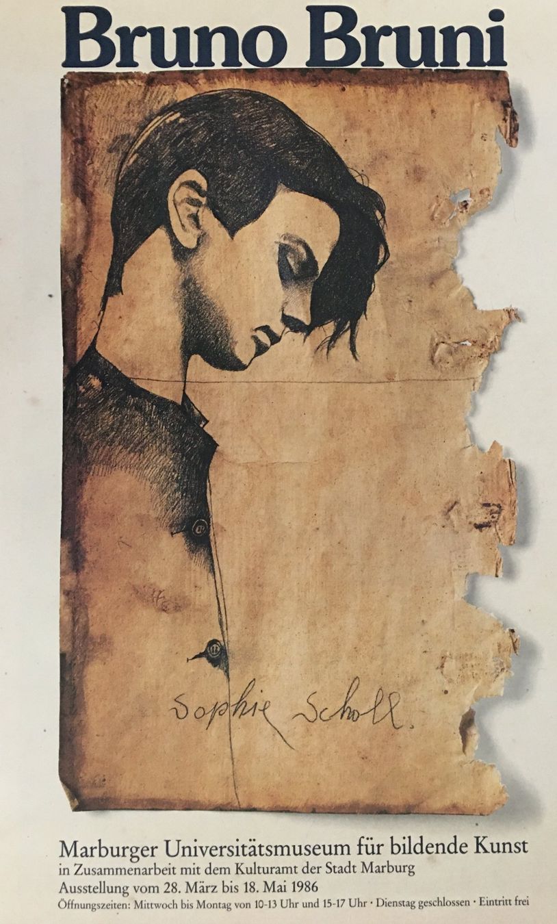 Grafica & Litografie: Bruno Bruni  "Sophie Scholl"    Farboffsetlithographie – Usato da Nennigkofen venduto da Schamane75 1