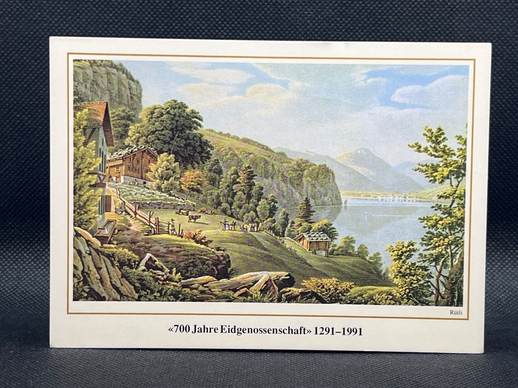 Cartoline postali: Rütli, Geburtsstätte der Eidgenossenschaft – Usato da Widnau venduto da Brusi9