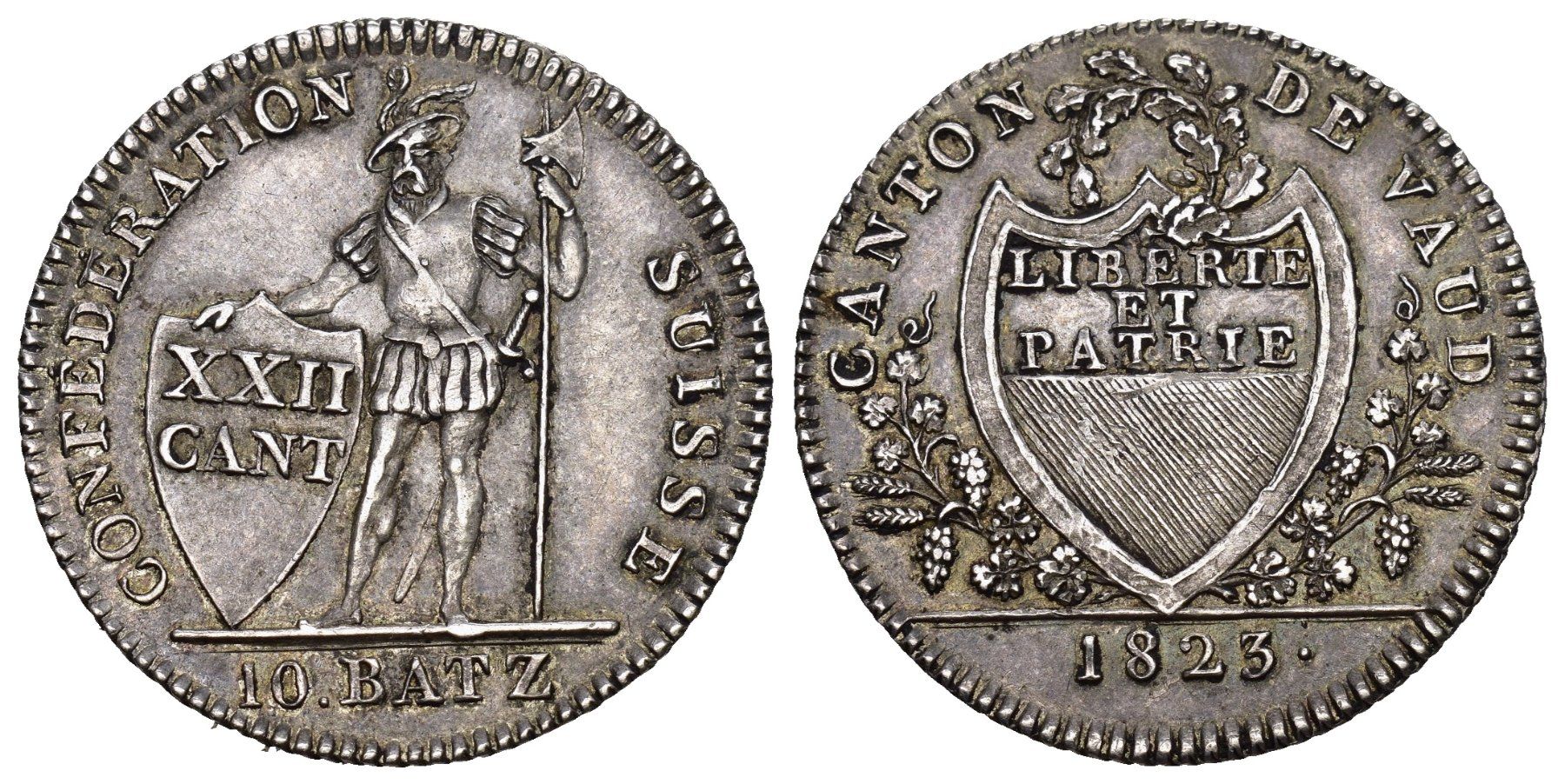 Médailles: Waadt 1823 – D'occasion à Bern par numismatictops