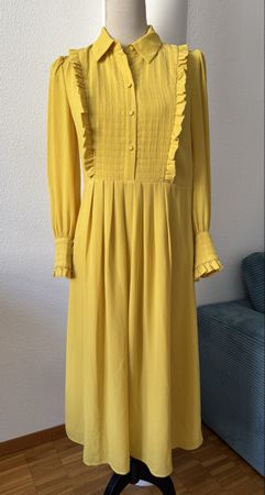 Robe Claudie Pierlot, jaune, taille 36